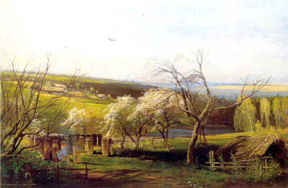 Саврасов А.К. Сельский вид 1867